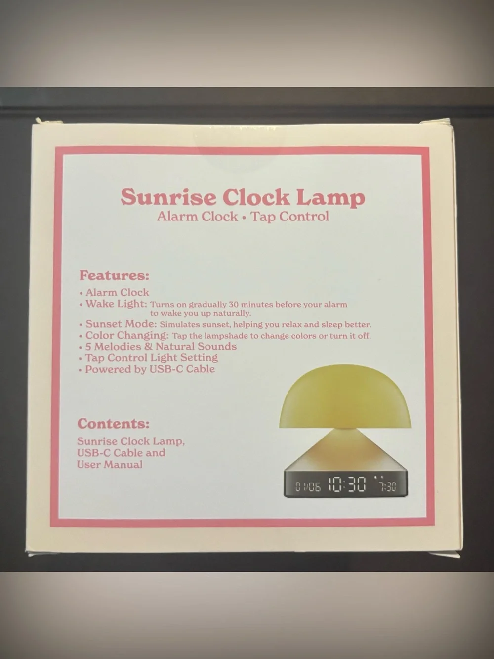 N/A sunrise clock